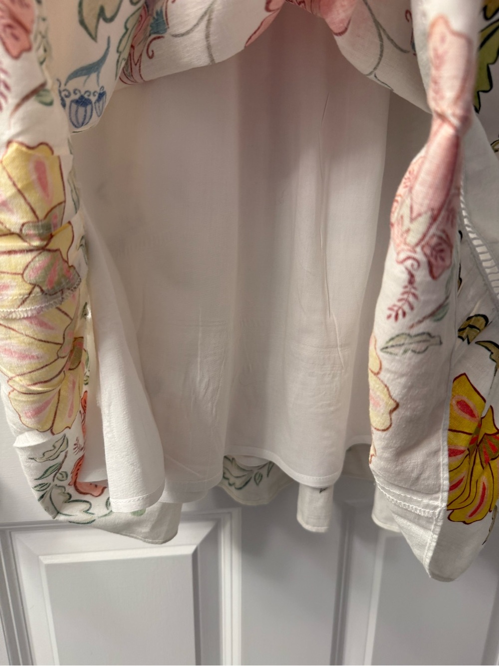 NWT Farm Rio Floral Insects Off White Mini Dress - Picture 12 of 13